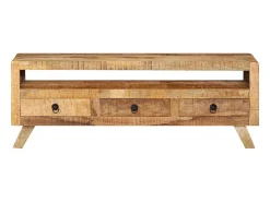 Móvel De Tv|vidaxl Móvel de TV 110x30x40 cm madeira de mangueira maciça Castanho
