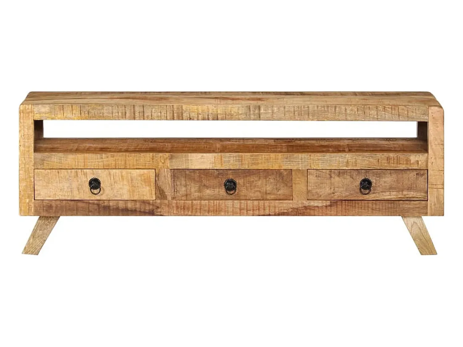 Móvel De Tv|vidaxl Móvel de TV 110x30x40 cm madeira de mangueira maciça Castanho