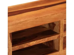 Móvel De Tv*vidaxl Móvel de TV 110x30x40 cm madeira maciça Castanho