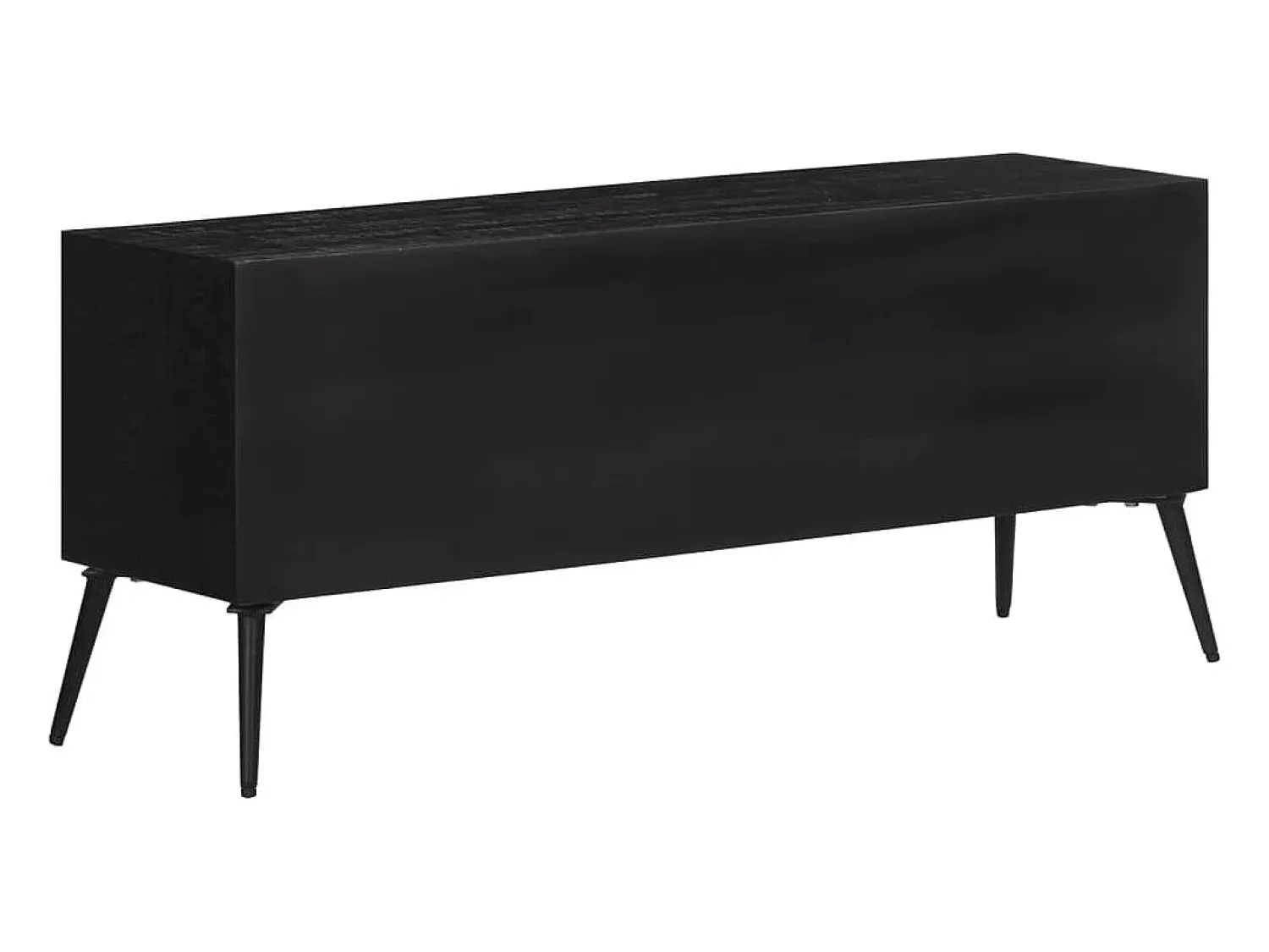 Móvel de TV 112x31x45 cm madeira de teca recuperada maciça PT713992^ Móvel De Tv