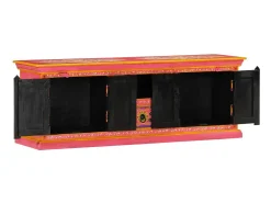 Online Móvel de TV 110x30x40 cm madeira de mangueira maciça PT273453 Rosa
