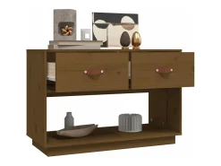 Móvel De Tv|vidaxl Móvel de TV 90x40x60 cm madeira de pinho maciça mel Castanho