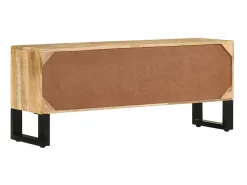 Móvel de TV 110x30x45 cm madeira de mangueira áspera PT942068^ Móvel De Tv