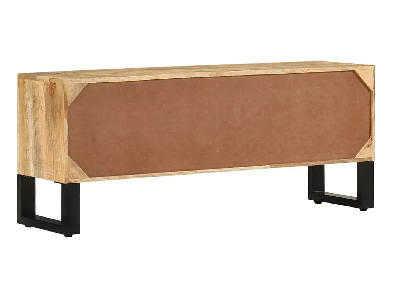 Móvel de TV 110x30x45 cm madeira de mangueira áspera PT942068^ Móvel De Tv