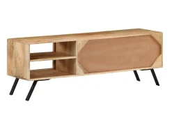 Móvel De Tv* Móvel de TV 110x30x40 cm madeira de mangueira maciça PT712414 Bege