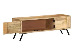 Móvel De Tv* Móvel de TV 110x30x40 cm madeira de mangueira maciça PT712414 Bege