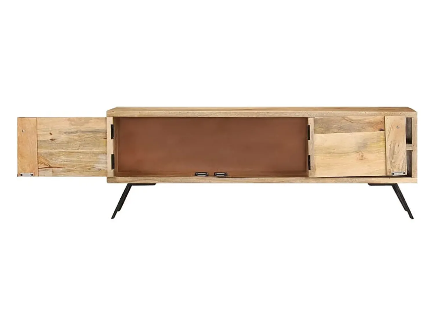 Móvel De Tv* Móvel de TV 110x30x40 cm madeira de mangueira maciça PT712414 Bege