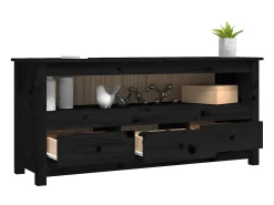 Móvel de TV 114x35x52 cm madeira de pinho maciça PT792320^ Móvel De Tv