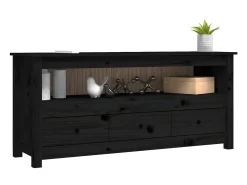 Móvel de TV 114x35x52 cm madeira de pinho maciça PT792320^ Móvel De Tv