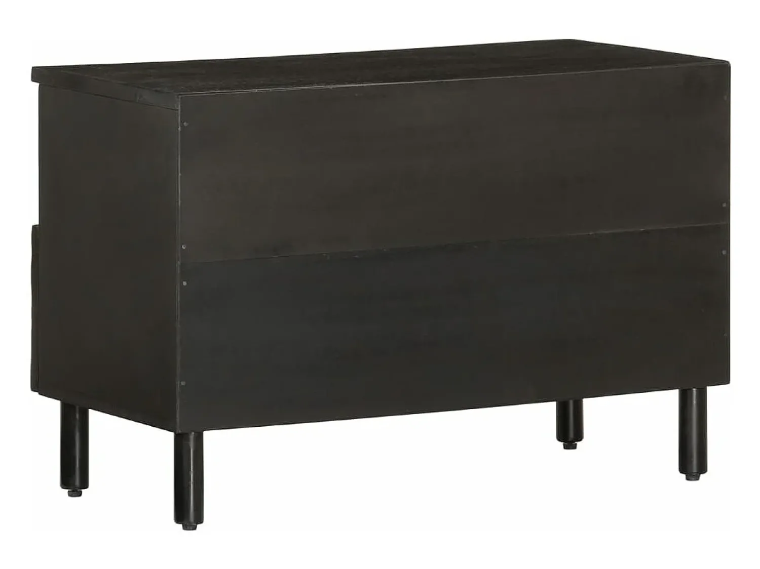 Móvel De Tv| Móvel de TV 70x33x46 cm madeira de mangueira maciça PT993052 Preto