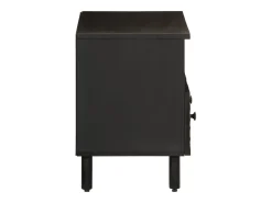 Móvel De Tv| Móvel de TV 70x33x46 cm madeira de mangueira maciça PT993052 Preto
