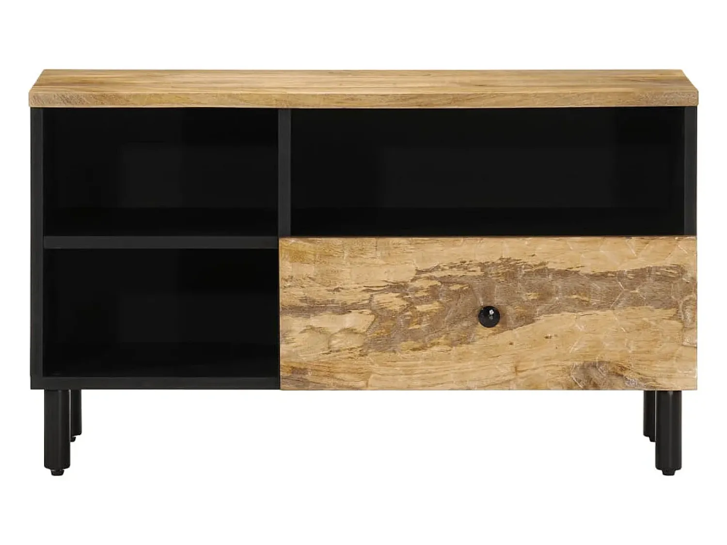 Móvel De Tv* Móvel de TV 80x33x46 cm madeira de mangueira maciça PT454811 Castanho