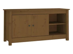 Sale Móvel de TV 103x36,5x52 cm madeira de pinho maciça mel PT657221 Castanho