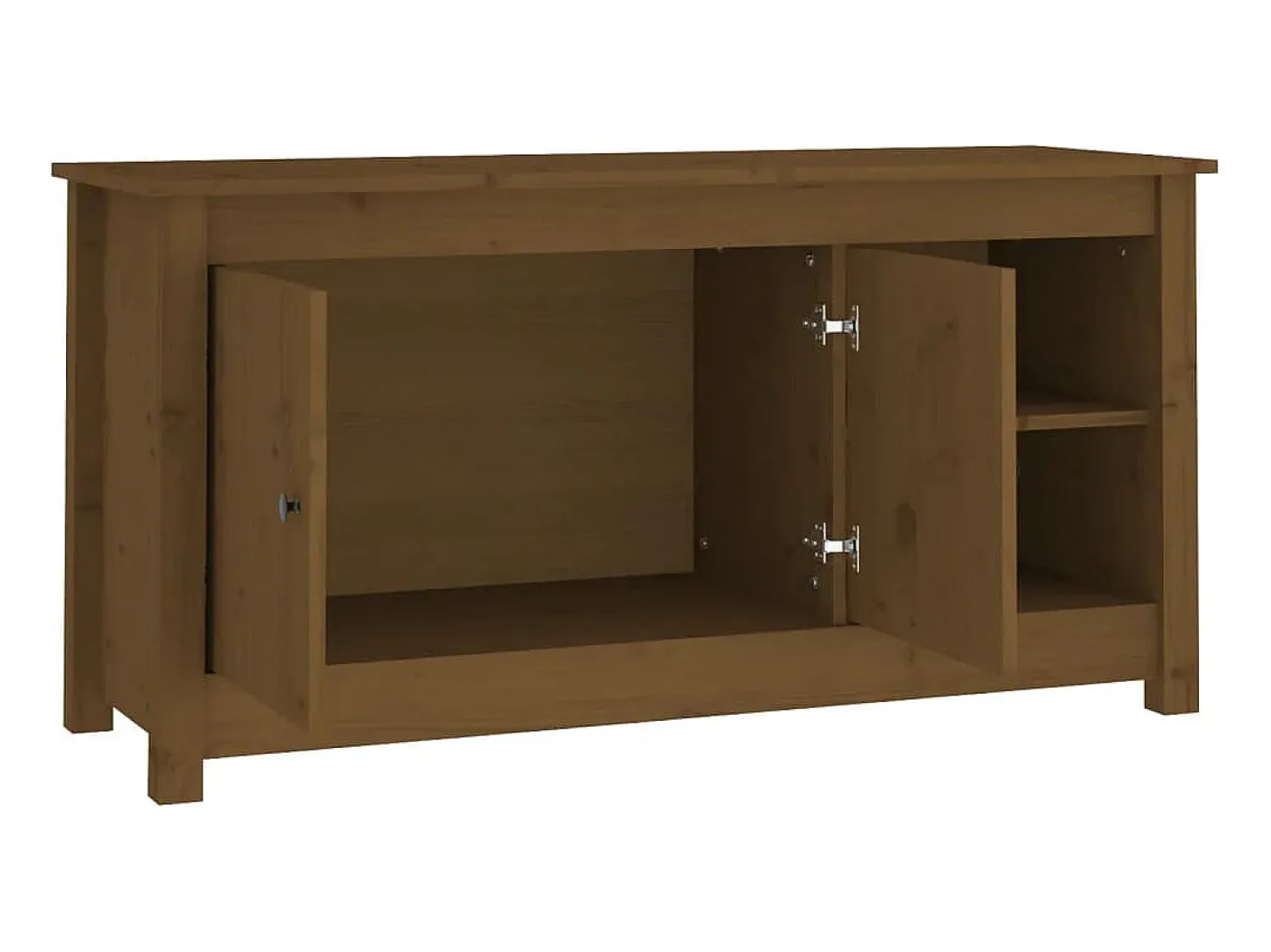 Sale Móvel de TV 103x36,5x52 cm madeira de pinho maciça mel PT657221 Castanho