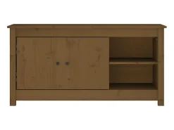 Sale Móvel de TV 103x36,5x52 cm madeira de pinho maciça mel PT657221 Castanho