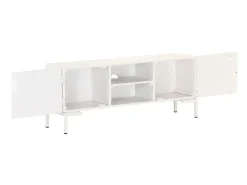 Móvel De Tv| Móvel de TV 115x30x46 cm madeira de mangueira maciça PT164700 Branco