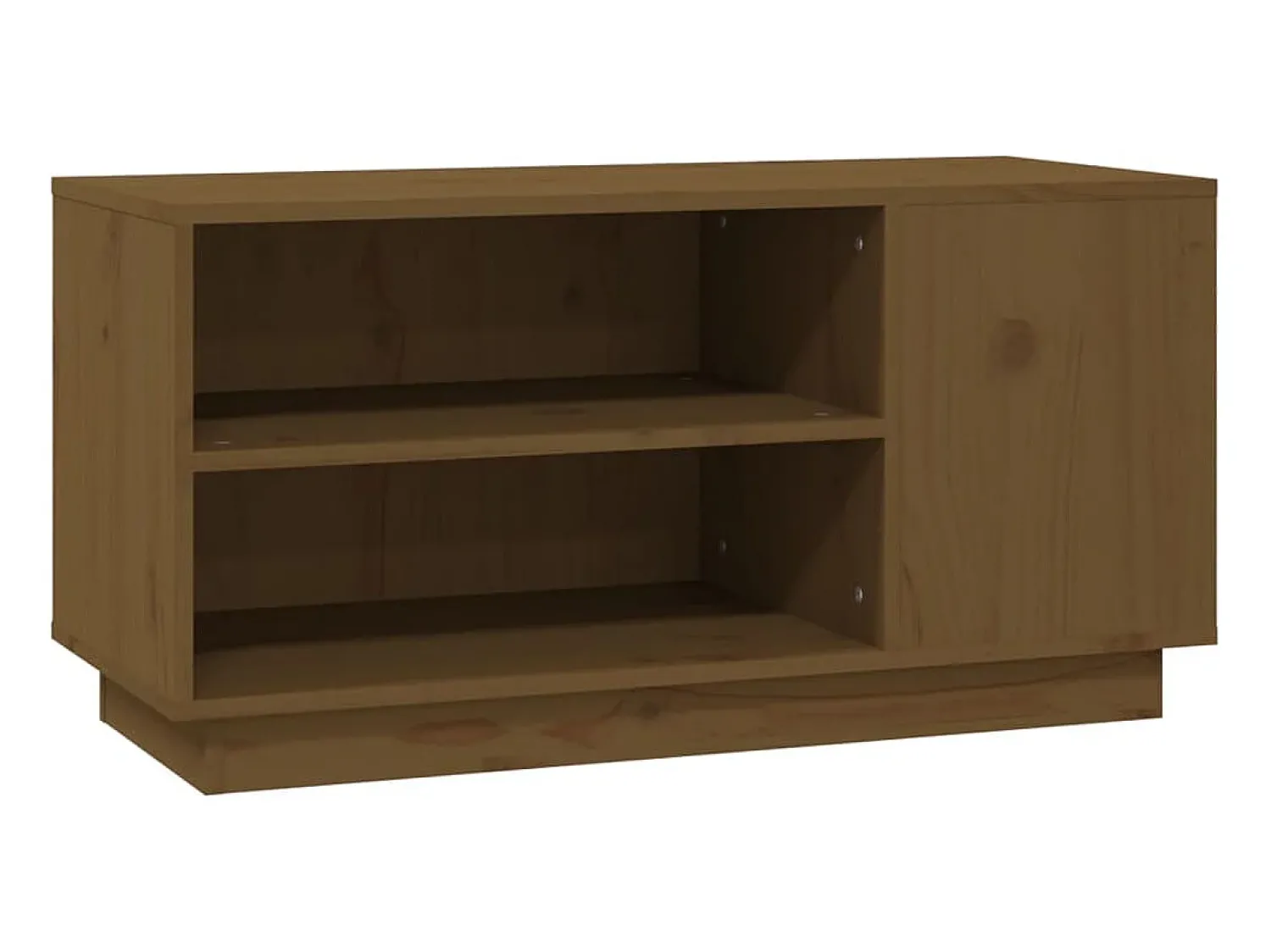 Discount Móvel de TV 80x35x40,5 cm madeira de pinho maciça mel PT928621 Castanho