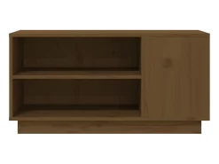 Discount Móvel de TV 80x35x40,5 cm madeira de pinho maciça mel PT928621 Castanho
