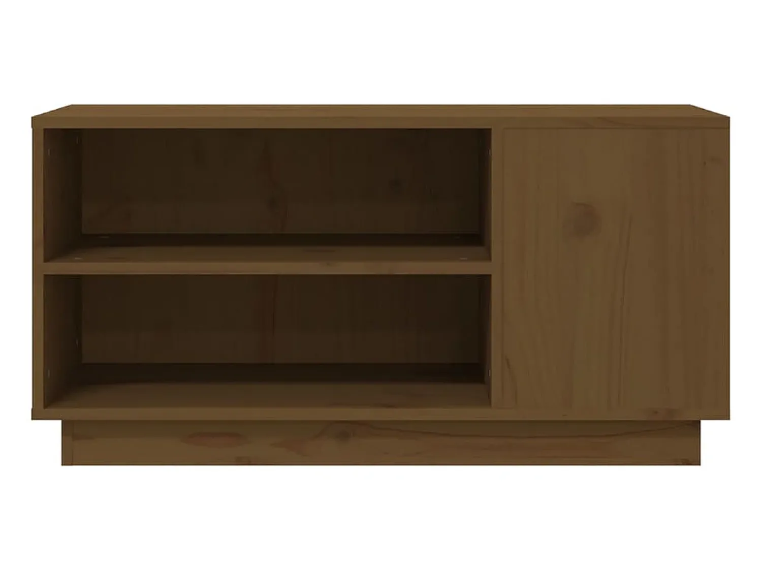Discount Móvel de TV 80x35x40,5 cm madeira de pinho maciça mel PT928621 Castanho