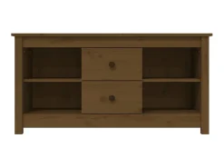 Móvel De Tv* Móvel de TV 103x36,5x52 cm madeira de pinho maciça mel PT312674 Castanho