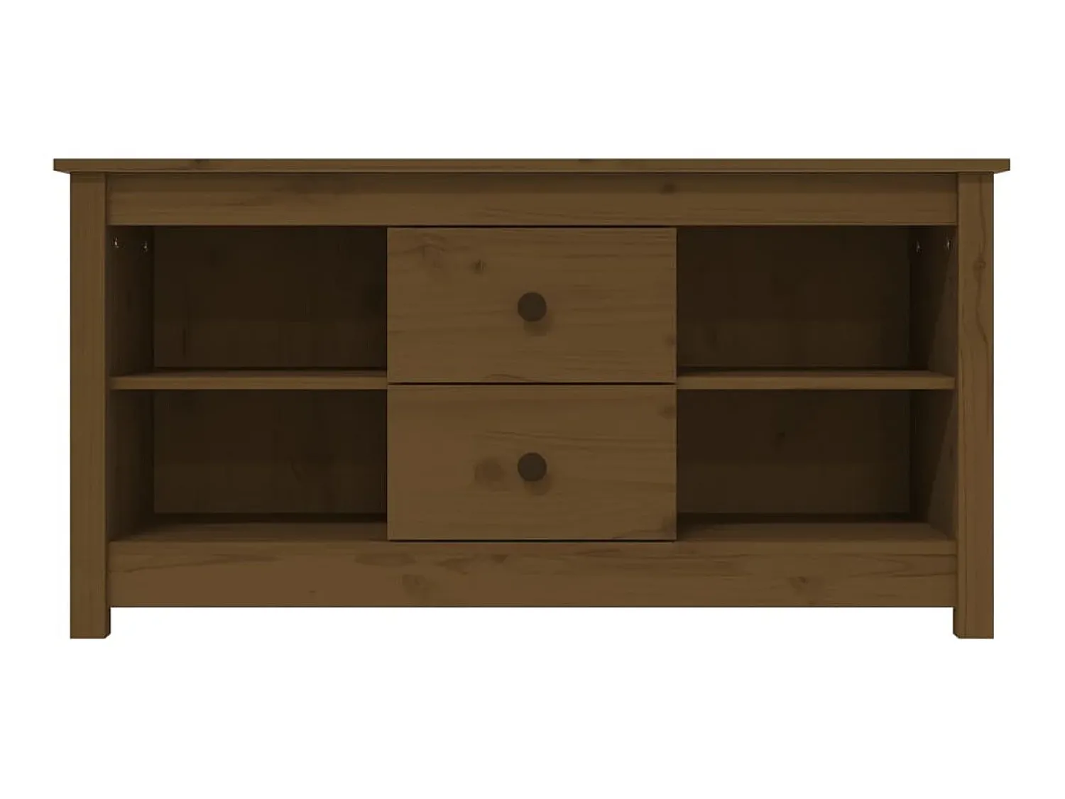 Móvel De Tv* Móvel de TV 103x36,5x52 cm madeira de pinho maciça mel PT312674 Castanho