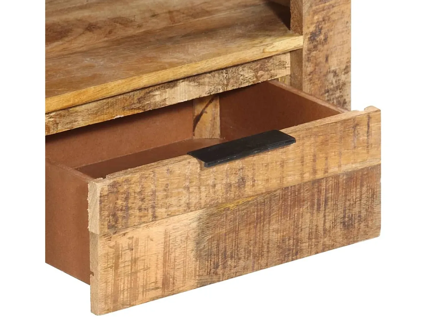 Móvel De Tv* Móvel de TV 110x30x40 cm madeira de mangueira áspera PT324018 Castanho