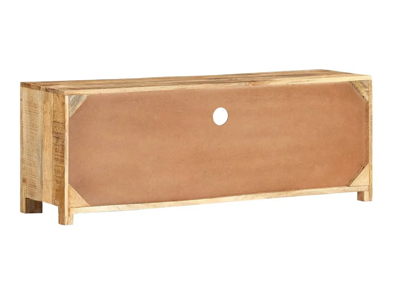 Móvel De Tv* Móvel de TV 110x30x40 cm madeira de mangueira áspera PT324018 Castanho