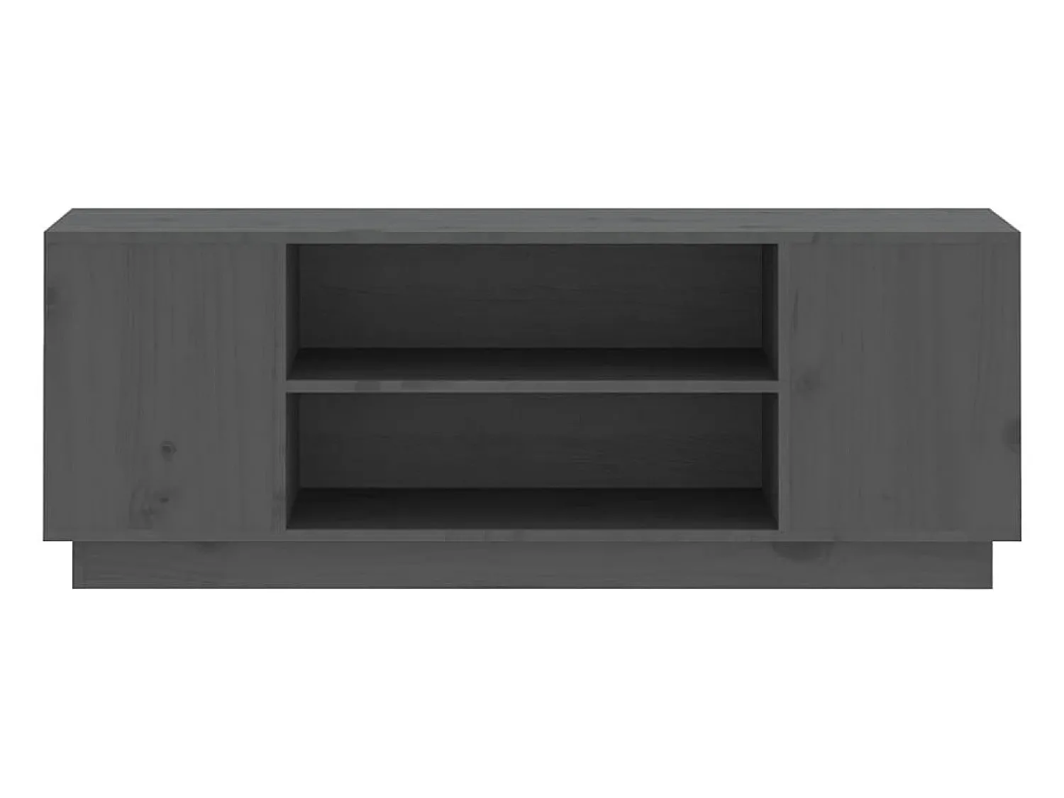 Móvel De Tv| Móvel de TV 110x35x40,5 cm madeira de pinho maciça PT853386 Cinzento