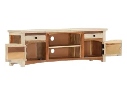 Móvel De Tv* Móvel de TV 120x30x40 cm madeira recuperada maciça PT776487 Castanho