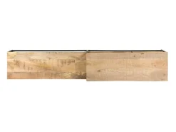 Móvel de TV 180x30x50 cm madeira de mangueira áspera PT267386^ Móvel De Tv