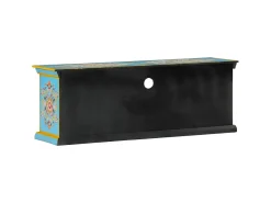 Sale Móvel de TV 110x30x40 cm madeira de mangueira maciça PT946059 Azul