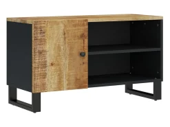 Móvel De Tv*vidaxl Móvel de TV 80x33x46 cm mangueira maciça/derivados madeira Castanho