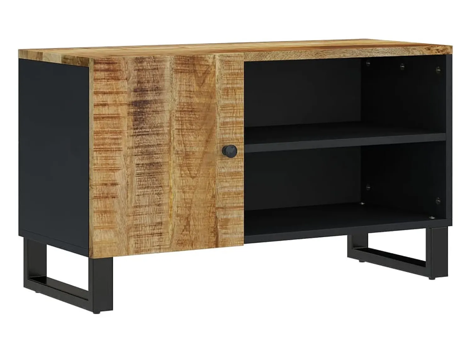 Móvel De Tv*vidaxl Móvel de TV 80x33x46 cm mangueira maciça/derivados madeira Castanho