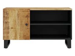 Móvel De Tv*vidaxl Móvel de TV 80x33x46 cm mangueira maciça/derivados madeira Castanho