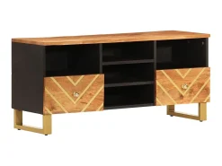 Online Móvel de TV 100x33,5x46 cm mangueira maciça e preto PT157611 Castanho