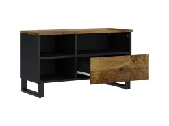 Outlet Móvel de TV 80x33x46 cm mangueira maciça/derivados madeira PT583914 Castanho
