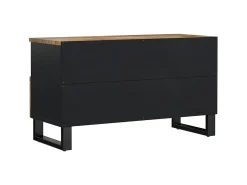 Outlet Móvel de TV 80x33x46 cm mangueira maciça/derivados madeira PT583914 Castanho