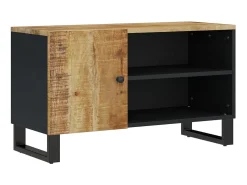 Móvel De Tv* Móvel de TV 80x33x46 cm mangueira maciça/derivados madeira PT594299 Castanho