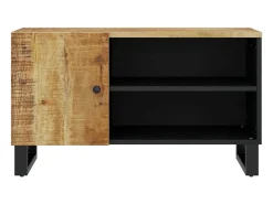 Móvel De Tv* Móvel de TV 80x33x46 cm mangueira maciça/derivados madeira PT594299 Castanho