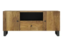 Móvel De Tv| Móvel de TV 105x33,5x46 cm mangueira maciça/derivados madeira PT668535 Castanho