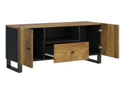 Móvel De Tv| Móvel de TV 105x33,5x46 cm mangueira maciça/derivados madeira PT668535 Castanho