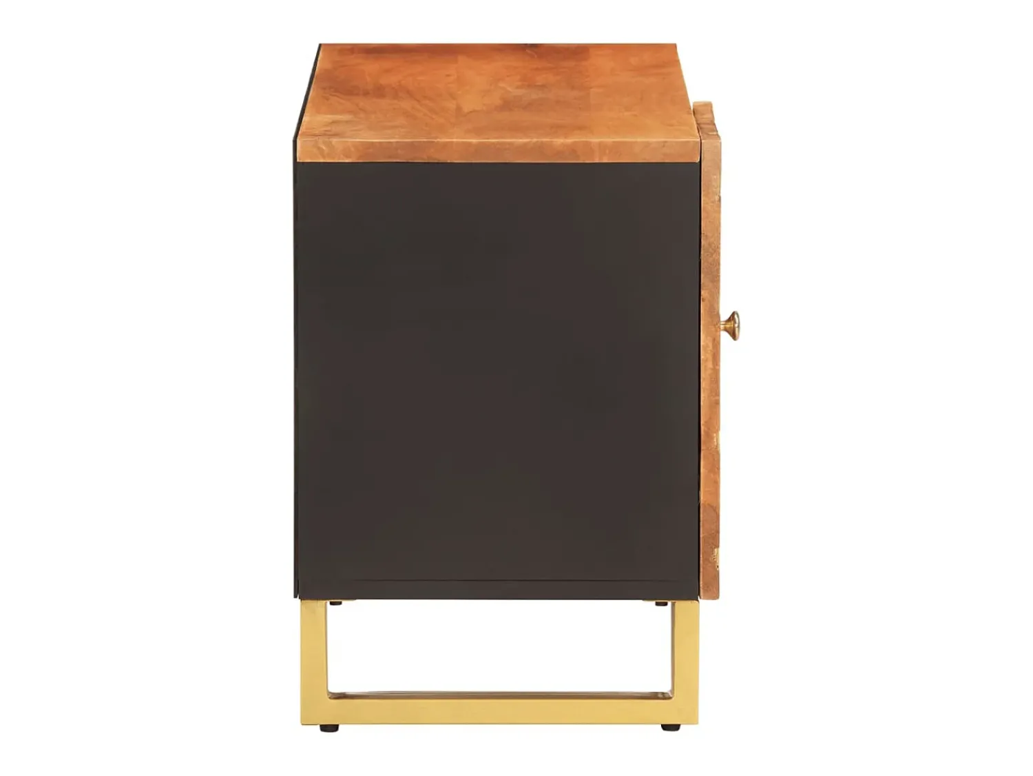 Móvel de TV 80x31,5x46 cm mangueira maciça e preto PT868874^ Móvel De Tv