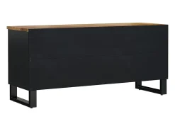 vidaxl Móvel de TV 100x33x46 cm mangueira maciça/derivados madeira Castanho