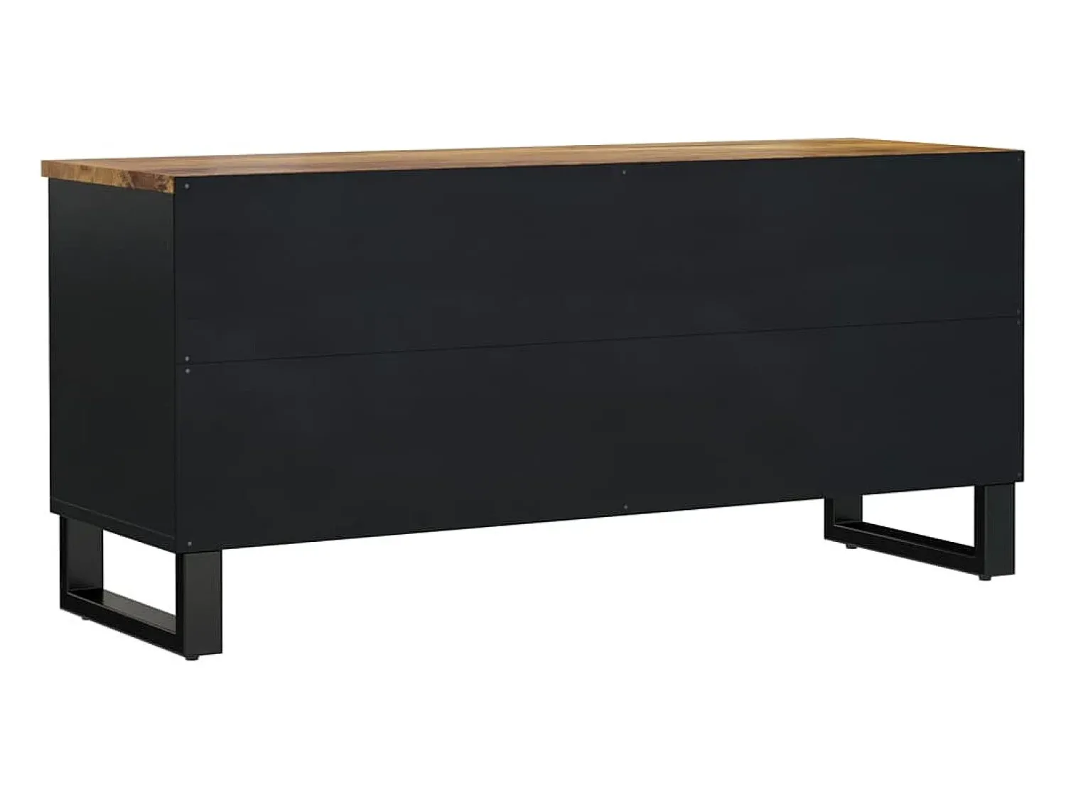 vidaxl Móvel de TV 100x33x46 cm mangueira maciça/derivados madeira Castanho