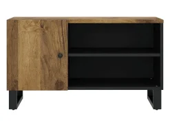 Hot vidaxl Móvel de TV 80x33x46 cm mangueira maciça/derivados madeira Castanho