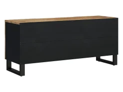 Best vidaxl Móvel de TV 105x33,5x46 cm mangueira maciça/derivados madeira Castanho