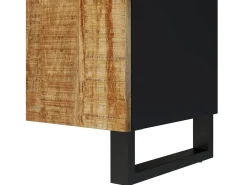 Best vidaxl Móvel de TV 105x33,5x46 cm mangueira maciça/derivados madeira Castanho