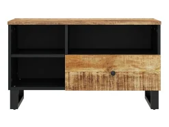 Móvel de TV 80x33x46 cm mangueira maciça/derivados madeira PT874460 Castanho