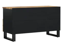 Móvel de TV 80x33x46 cm mangueira maciça/derivados madeira PT874460 Castanho