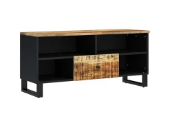 Hot Móvel de TV 100x33x46 cm mangueira maciça/derivados madeira PT630823 Castanho